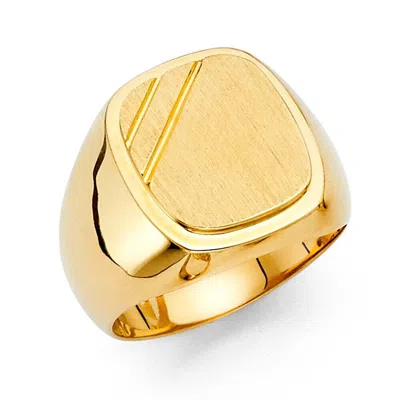 Pre-owned Tgdj 14k Yellow Gold Men's Ring