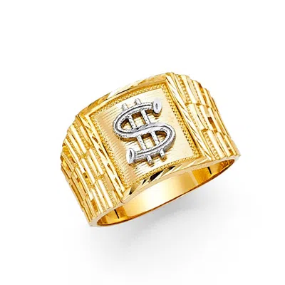 Pre-owned Tgdj 14k Yellow Gold Men's Ring