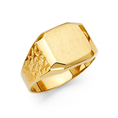 Pre-owned Tgdj 14k Yellow Gold Men's Ring