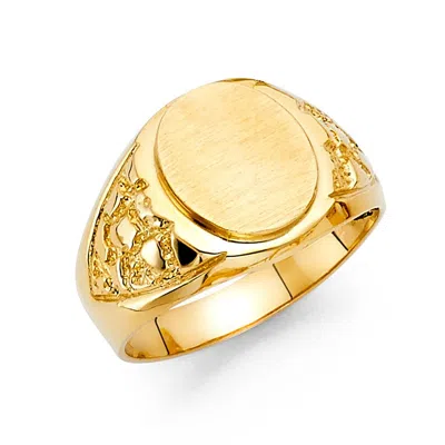 Pre-owned Tgdj 14k Yellow Gold Men's Ring