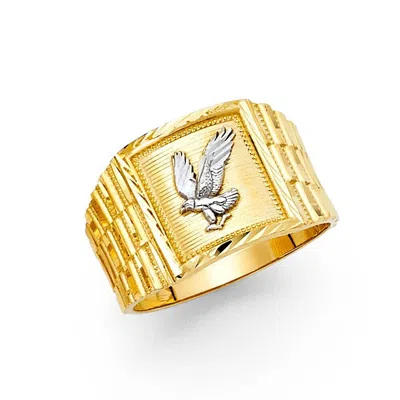 Pre-owned Tgdj 14k Yellow Gold Men's Ring
