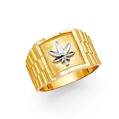 Pre-owned Tgdj 14k Yellow Gold Men's Ring