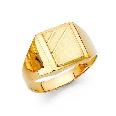Pre-owned Tgdj 14k Yellow Gold Men's Ring