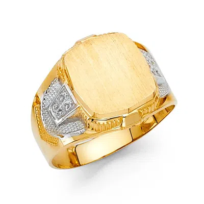 Pre-owned Tgdj 14k Yellow Gold Men's Ring