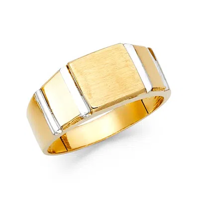 Pre-owned Tgdj 14k Yellow Gold Men's Ring