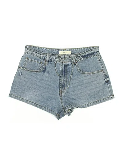 Pre-owned Tgla Denim Shorts In Blue