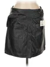 Tgla Faux Leather Skirt In Black