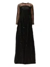 Tha Seen Beaded-embellishment Maxi Dress In Black
