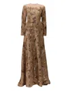 Tha Seen Sequin-embellishment Maxi Dress In Gold
