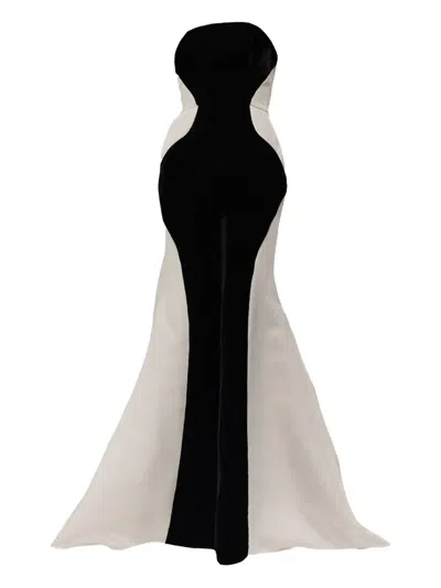 Tha Seen Strapless Maxi Dress In Black