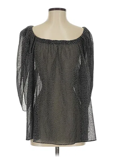 Pre-owned Thakoon 3/4 Sleeve Blouse In Black