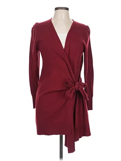 Pre-owned Thakoon Cardigan Sweater In Burgundy