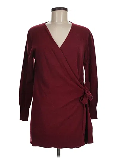 Pre-owned Thakoon Cardigan Sweater In Burgundy