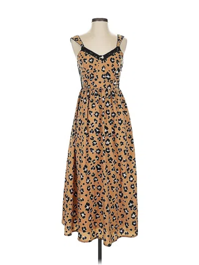 Pre-owned Thakoon Collective Casual Dress In Brown