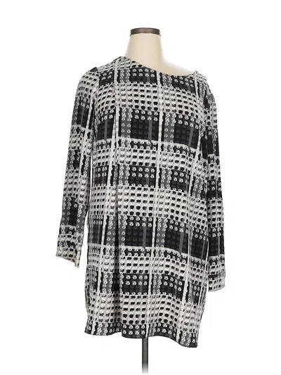 Pre-owned Thakoon For Design Nation Long Sleeve Blouse In Gray