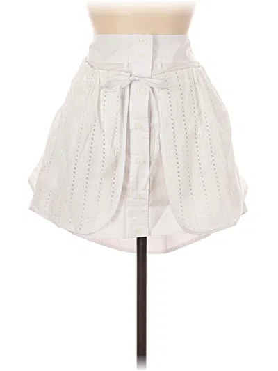 Pre-owned Thakoon Formal Skirt In White