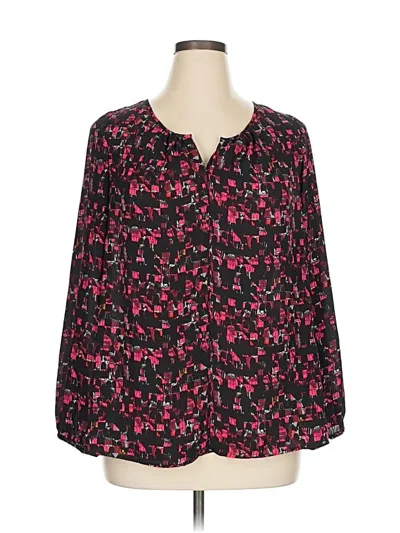 Pre-owned Thakoon Long Sleeve Blouse In Black