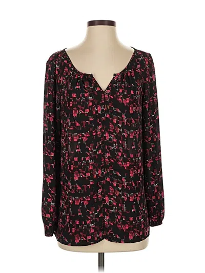 Pre-owned Thakoon Long Sleeve Blouse In Black