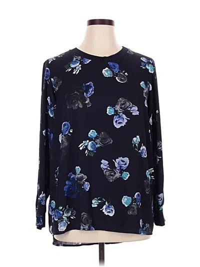 Pre-owned Thakoon Long Sleeve Blouse In Blue