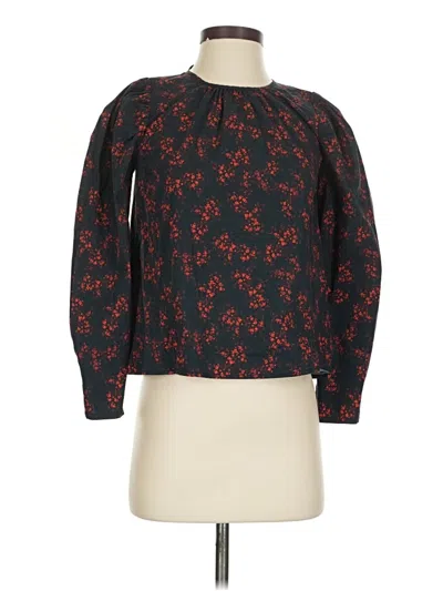 Pre-owned Thakoon Long Sleeve Blouse In Red