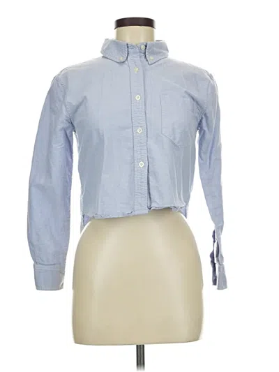 Pre-owned Thakoon Long Sleeve Button Down Shirt In Blue