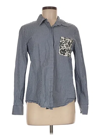 Pre-owned Thakoon Long Sleeve Button Down Shirt In Gray