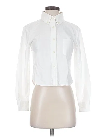Pre-owned Thakoon Long Sleeve Button Down Shirt In Ivory