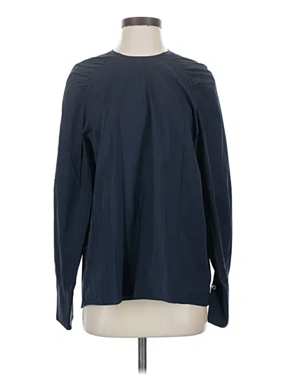 Pre-owned Thakoon Long Sleeve Top Blue Crew Neck Tops