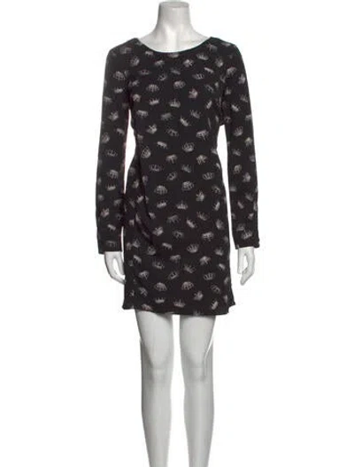 Pre-owned Thakoon Printed Mini Dress In Black
