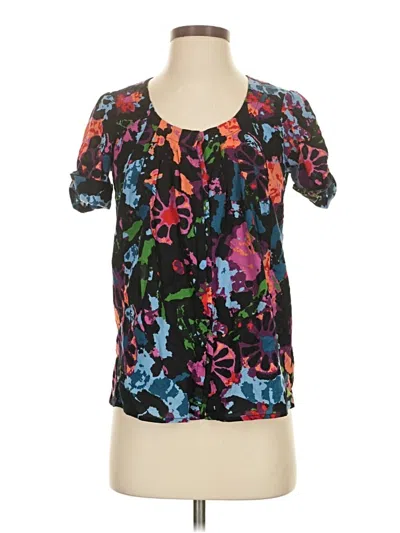 Pre-owned Thakoon Short Sleeve Blouse In Black