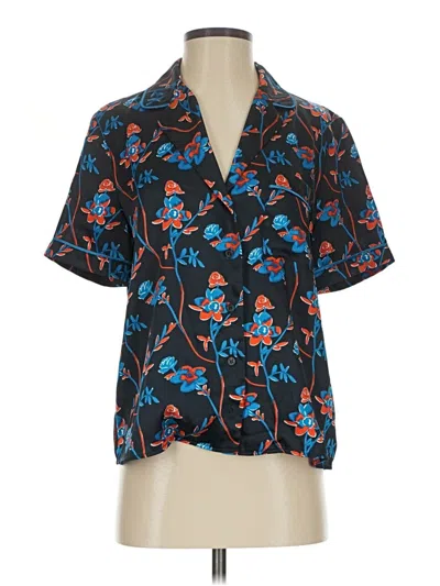 Pre-owned Thakoon Short Sleeve Blouse In Blue