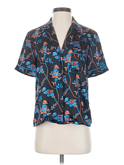 Pre-owned Thakoon Short Sleeve Blouse In Blue