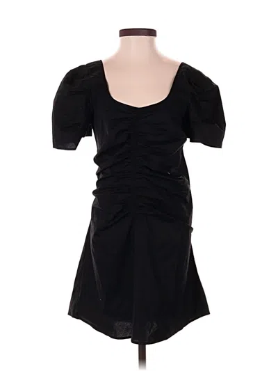 Pre-owned Thakoon Short Sleeve Top Black Sweetheart Neckline Tops