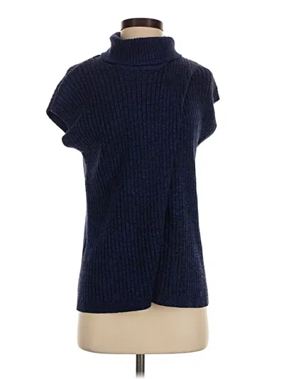 Pre-owned Thakoon Sleeveless Top Blue Turtleneck Tops
