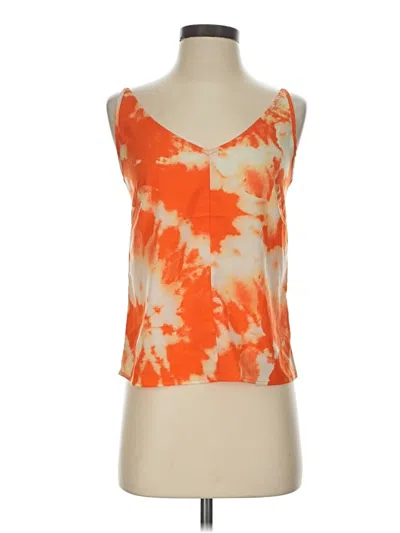 Pre-owned Thakoon Sleeveless Top Orange Scoop Neck Tops
