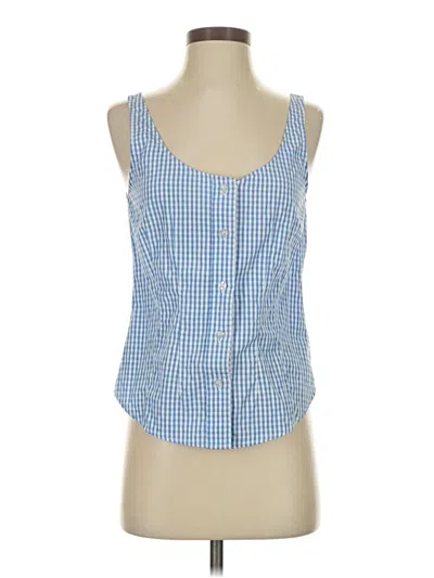 Pre-owned Thakoon Tank Top Blue Square Neckline Tops