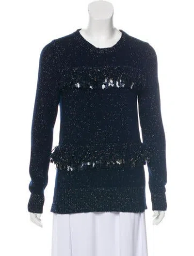 Pre-owned Thakoon Wool Crew Neck Sweater In Blue