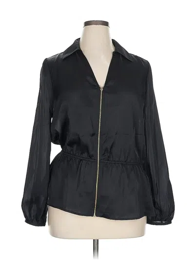 Pre-owned Thalia Sodi 3/4 Sleeve Blouse In Black