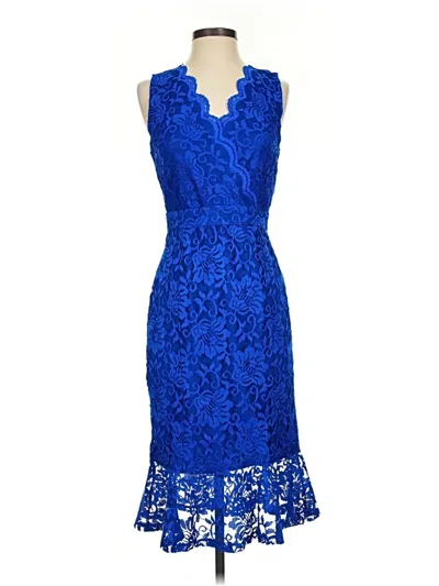 Pre-owned Thalia Sodi Cocktail Dress In Blue