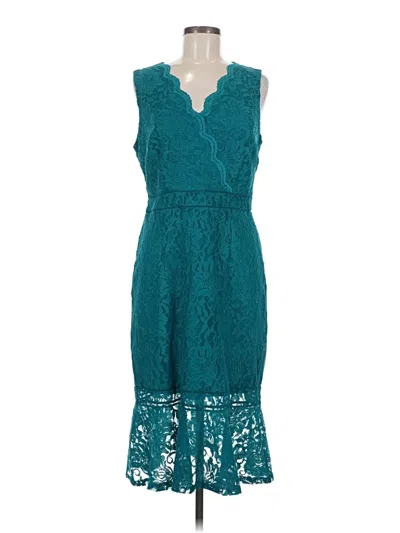 Pre-owned Thalia Sodi Cocktail Dress In Teal