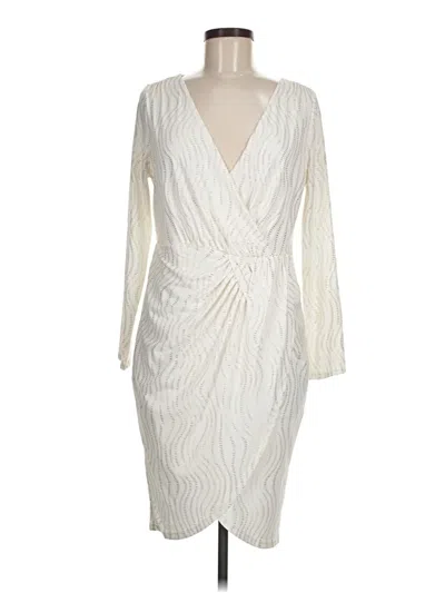 Pre-owned Thalia Sodi Cocktail Dress In White