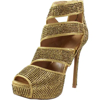 Thalia Sodi Lana Womens Jeweled Manmade Lace-up Heels