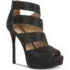 Thalia Sodi Lana Womens Jeweled Manmade Lace-up Heels In Multi