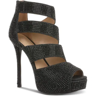 Thalia Sodi Lana Womens Jeweled Manmade Lace-up Heels In Multi