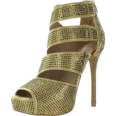 Thalia Sodi Lana Womens Sequined Man Made Ankle Strap