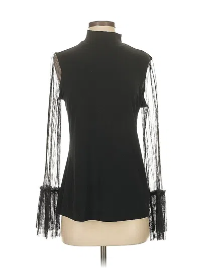 Pre-owned Thalia Sodi Long Sleeve Top Black Turtleneck Tops