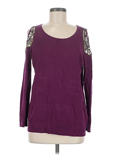 Pre-owned Thalia Sodi Long Sleeve T-shirt In Purple