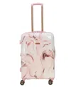 Thalia Sodi Marble Swirl 26" Expandable Luggage In White,pink Marble Swirl
