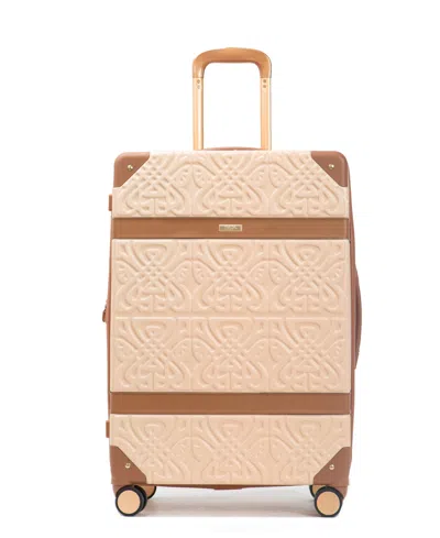Thalia Sodi Morocco Trunk 30" Expandable Luggage In Cream