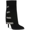 Thalia Sodi Nami Womens Embellished Man Made Mid-calf Boots In Black